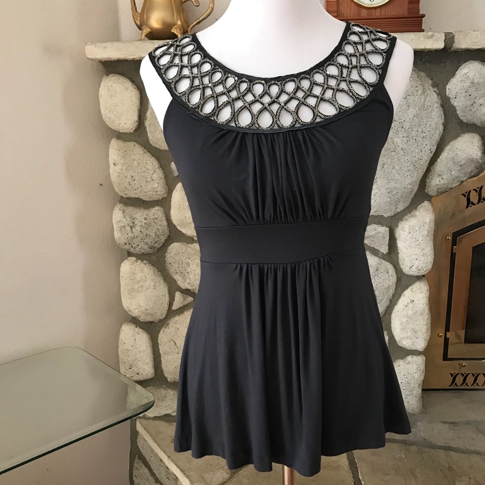 Chained Gray Blouse